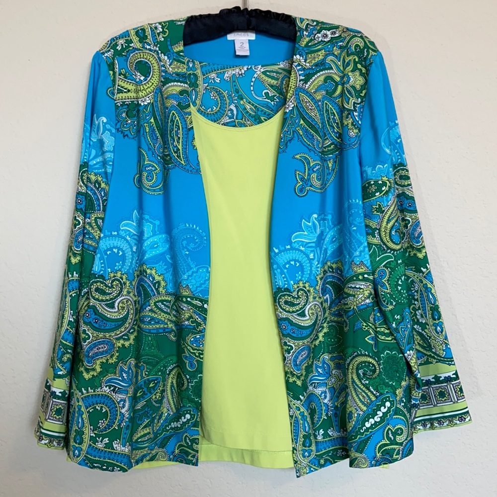 Chico’s Jacket and Microfiber Tank Set